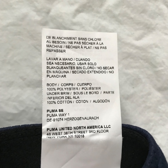 NWOT PUMA Jaguar Baseball Cap L/XL Hat Dark Navy Blue Mesh Back Unisex - Picture 10 of 10